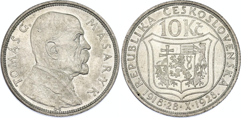 Czechoslovakia 10 Korun 1928

KM# 12, N# 12621; Silver; 10th Anniversary of In...