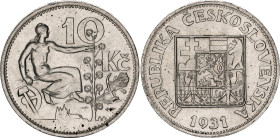 Czechoslovakia 10 Korun 1931
