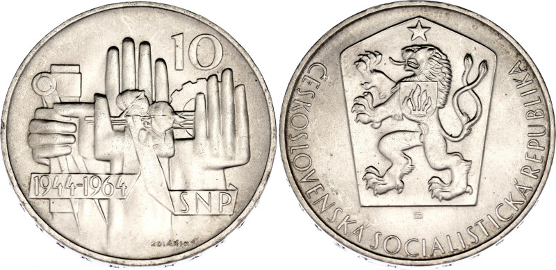 Czechoslovakia 10 Korun 1964

KM# 56, N# 12625; Silver; 20th Anniversary - Slo...