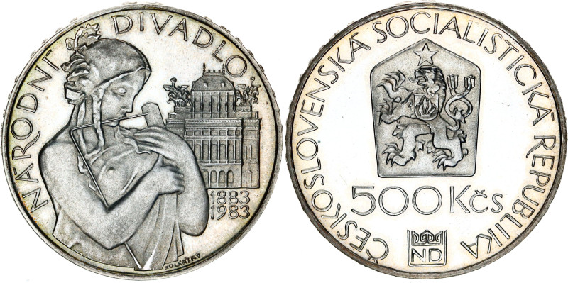 Czechoslovakia 500 Korun 1983

KM# 112, N# 20202; Silver., Proof; 100 Years of...