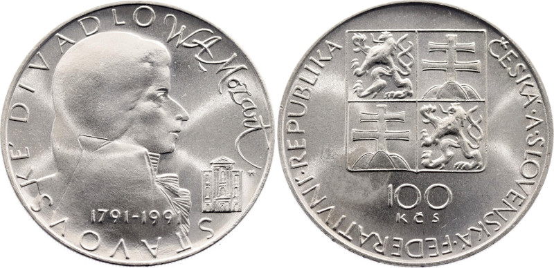 Czechoslovakia 100 Korun 1991

KM# 154, N# 12665; Silver; 200th Anniversary - ...