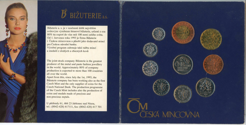Czech Republic Annual Coin Set 1995

5 - 10 - 20 - 50 Haleru 1 - 2 - 5 - 10 - ...