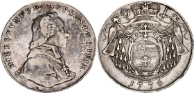 Austrian States Salzburg 1 Taler 1776 M