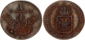 Austria 1/4 Kreuzer 1816 A