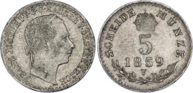 Austria 5 Kreuzer 1859 V