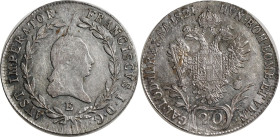 Austria 20 Kreuzer 1821 E