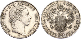 Austria 20 Kreuzer 1852 A