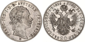 Austria 20 Kreuzer 1856 B