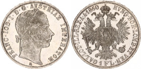 Austria 1 Florin 1860 A