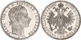 Austria 1 Florin 1861 A