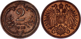 Austria 2 Heller 1915