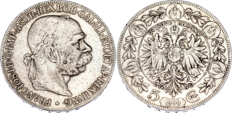 Austria 5 Corona 1900

KM# 2807, N# 11558; Silver; Franz Joseph I; VF