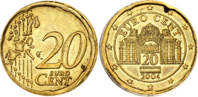 Austria 20 Euro Cent 2004 Off Center Error