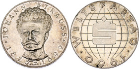 Austria Silver Medal "Johann Strauss 1825 - 1899" 1960