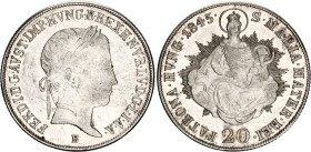 Hungary 20 Krajczar 1845 B