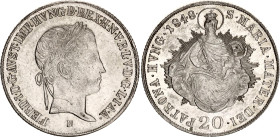 Hungary 20 Krajczar 1845 B