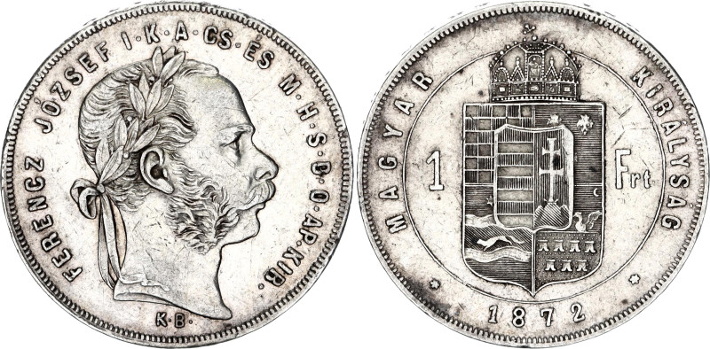 Hungary 1 Forint 1872 KB

KM# 453, N# 4736; Silver; Franz Joseph I; XF