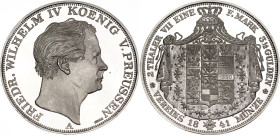 German States Prussia 2 Taler / 3-1/2 Gulden 1841 (1980) A Modern Restrike