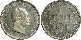German States Prussia 1 Silber Groschen 1868 B