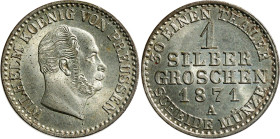 German States Prussia 1 Silber Groschen 1871 A