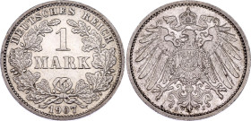 Germany - Empire 1 Mark 1907 J