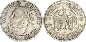 Germany - Weimar Republic 2 Reichsmark 1933 D
