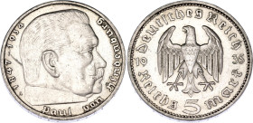 Germany - Third Reich 5 Reichsmark  1935 A
