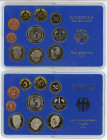 Germany - FRG 2 x Proof Set of 10 Coins 1980 D & J