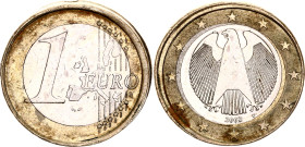 Germany - FRG 1 Euro 2002 F Die Shift Error