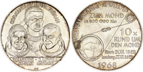 Germany - FRG Commemorative Silver Medal "Apollo VIII - 1st manned Lunar Orbit" 1968