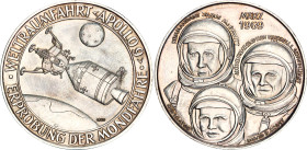 Germany - FRG Commemorative Silver Medal "Apollo IX - testing of the Lunar Module" 1969