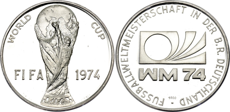 Germany - FRG Commemorative Silver Token "FIFA World Cup" 1974

N# 176838; Sil...