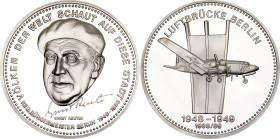 Germany - FRG Commemorative Silver Medal "100th Birthday of Ernst Reuter - Mayor of Berlin 1948-1953" 1988 - 1989