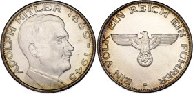 Germany - FRG Silver Medal "Adolf Hitler 1889 - 1945" 20th Century (ND)