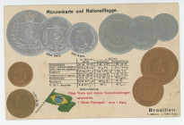 Germany Post Card "Coins of Brazil" 1904 - 1937 (ND)