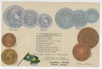 Germany Post Card "Coins of Brazil" 1912 - 1937 (ND)
