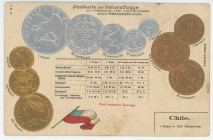 Germany Post Card "Coins of Chile" 1904 - 1912 (ND)