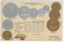 Germany Post Card "Coins of Ecuador" 1904 - 1937 (ND)
