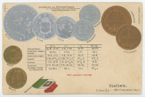 Germany Post Card "Coins of Italy" 1904 - 1912 (ND)