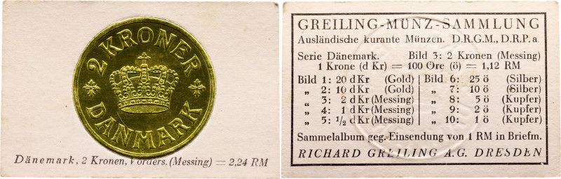 Denmark 2 Kroner 1926

KM# 825, N# 4926; Aluminium - bronze; Christian X; Foil...