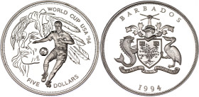 Barbados 5 Dollars 1994