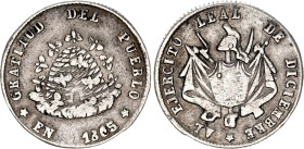 Bolivia 1/8 Melgarejo 1865