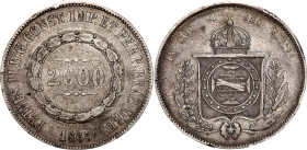 Brazil 2000 Reis 1865