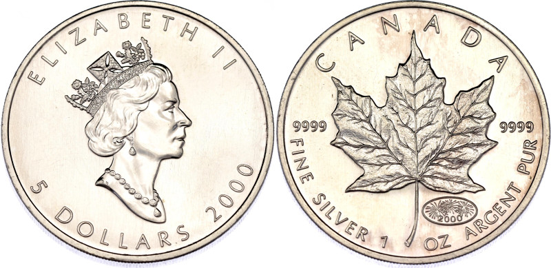 Canada 5 Dollars 2000 (ND)

KM# 363, N# 40500; Silver 31.1 g.; Millennium; UNC