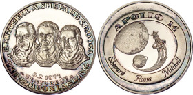 United States Commemorative Silver Medal "APOLLO 14 - Shepard, Roosa & Mitchelln" 1971