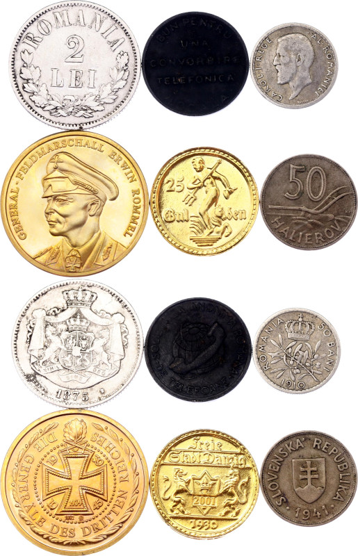 Europe Lot of 6 Coins, Medals & Tokens 1875 - 2001

Various Countries, Dates &...