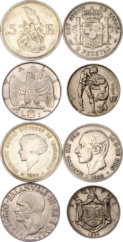 Europe Lot of 4 Coins 1882 - 1940

With Silver