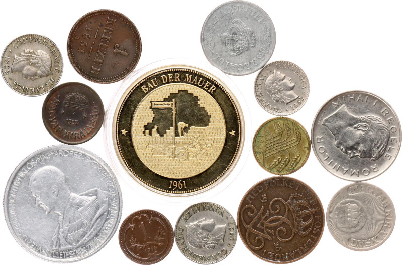 Europe Lot of 12 Coins & Medal 19th - 20th Centuries

Various Countries, Dates...