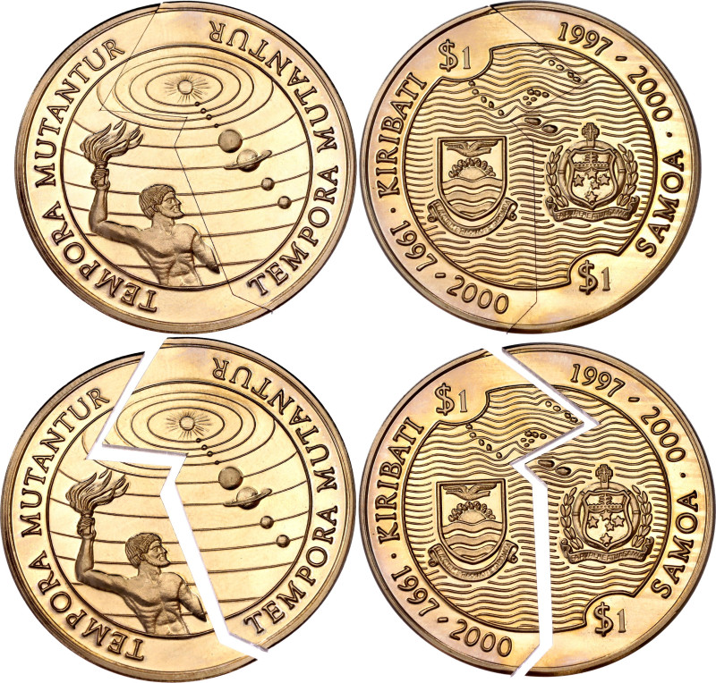 Kiribati 2 x 1 Dollar 1997 (ND)

KM# 41, N# 128998; Copper-nickel, Proof; Mill...