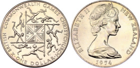 New Zealand 1 Dollar 1974
